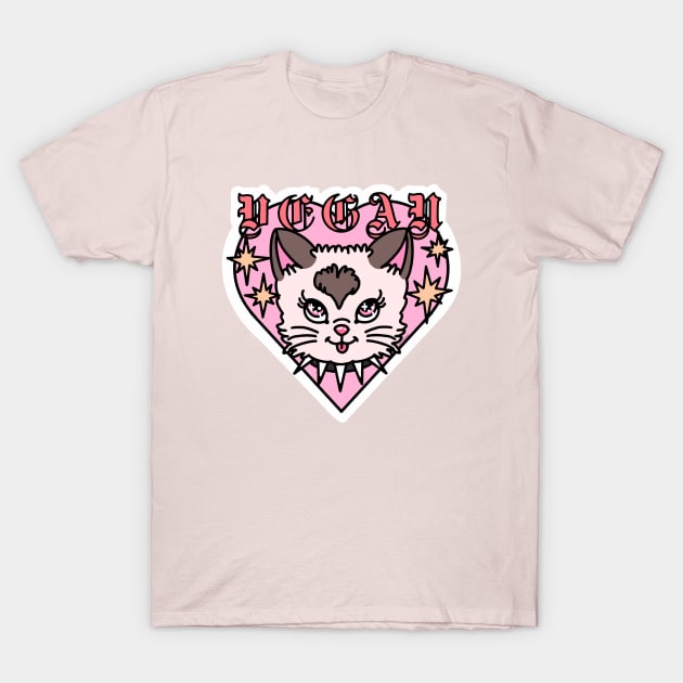 VEGAN kitten T-Shirt by chiaraLBart